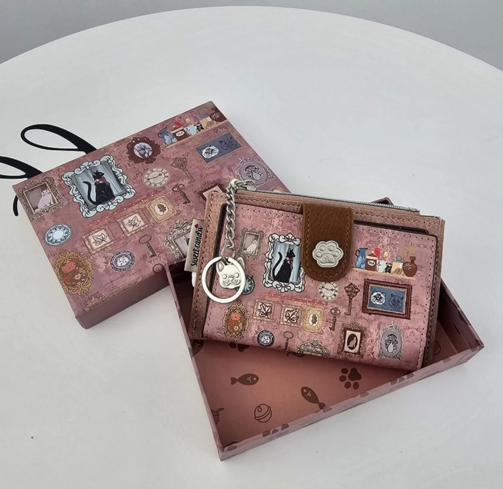 Carteira Monedero Sweet Candy Gatos rosa 🩷 – photo 3